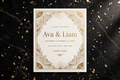 Art Deco wedding invite — printable suite by Fête Paper Co.