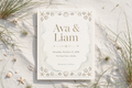 Coastal Beach wedding invite — printable suite by Fête Paper Co.