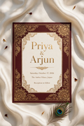 Desi Fusion wedding invite — printable suite by Fête Paper Co.