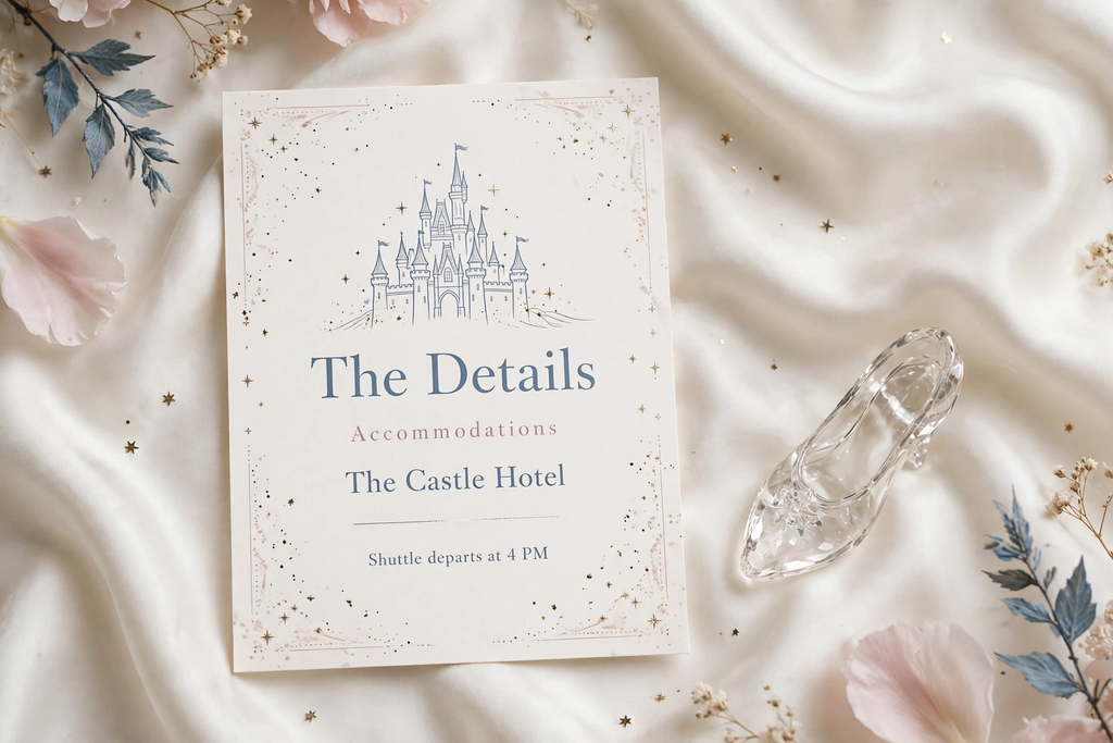 Fairytale Castle wedding details — printable suite by Fête Paper Co.