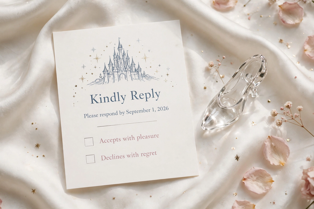 Fairytale Castle wedding rsvp — printable suite by Fête Paper Co.