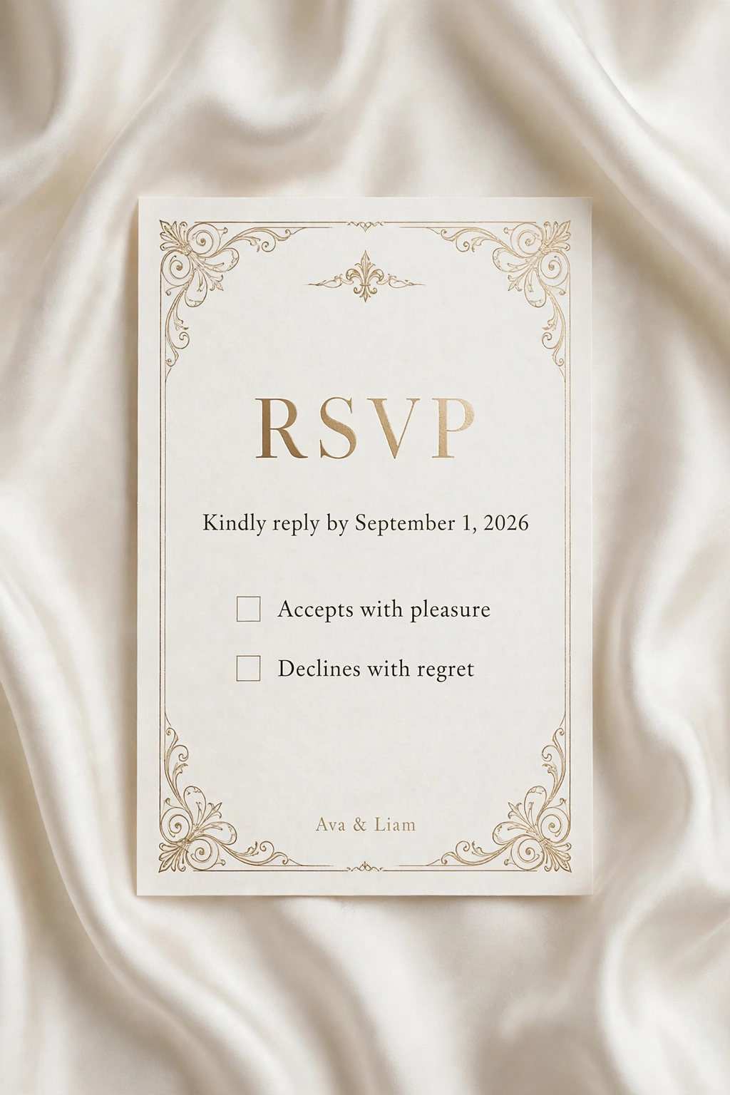 French Chateau wedding rsvp — printable suite by Fête Paper Co.