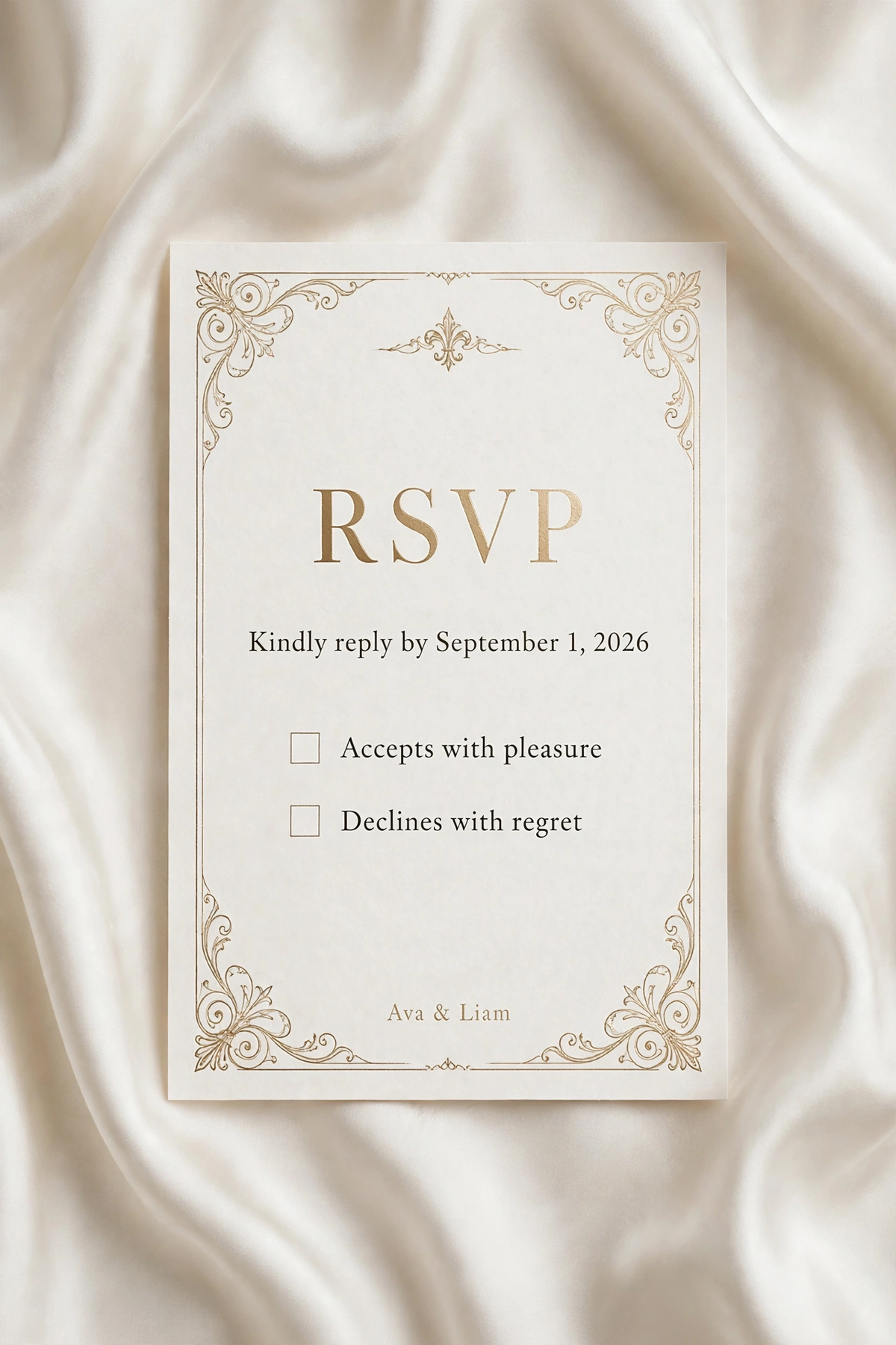 French Chateau wedding rsvp — printable suite by Fête Paper Co.
