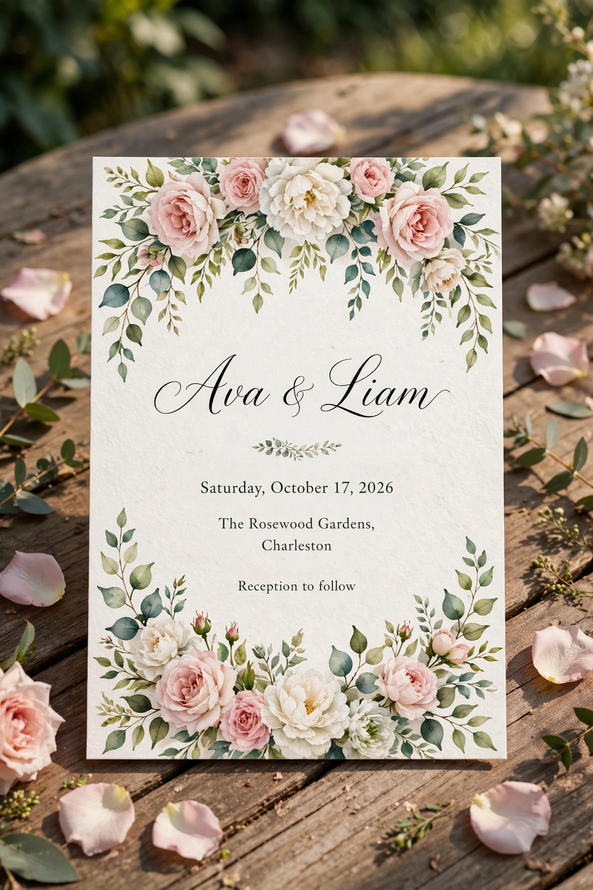 Garden Party wedding invite — printable suite by Fête Paper Co.