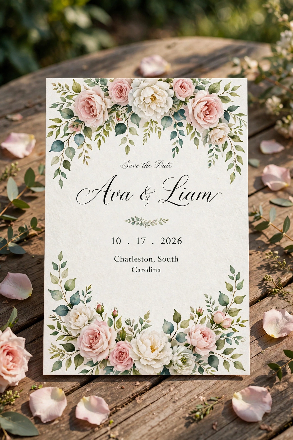 Garden Party wedding save the date — printable suite by Fête Paper Co.
