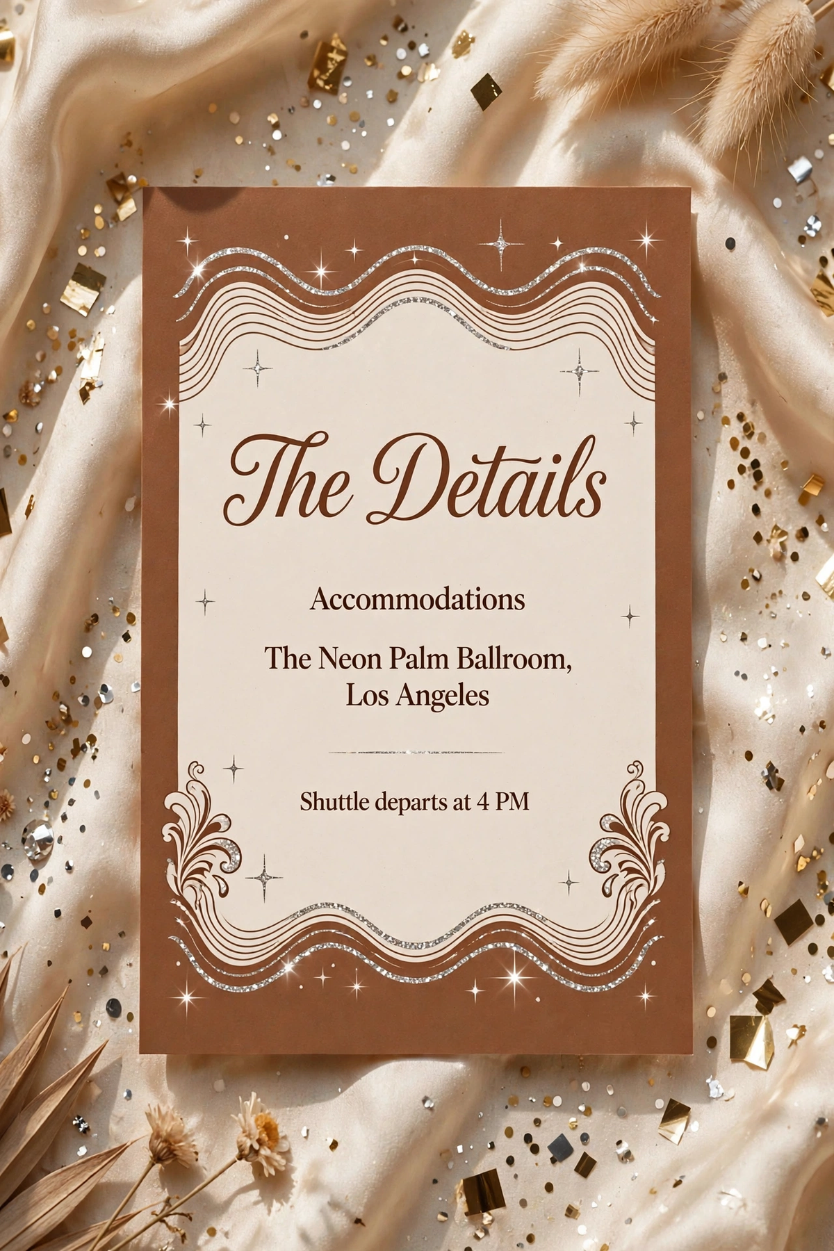 Retro 70s Disco wedding details — printable suite by Fête Paper Co.