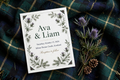 Scottish Highland wedding invite — printable suite by Fête Paper Co.