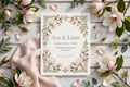 Southern Magnolia wedding invite — printable suite by Fête Paper Co.