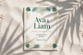 Tropical Palm wedding invite — printable suite by Fête Paper Co.